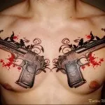 Înțeles pistol tatuaj - sensul, istorie, fotografii (tatuaj) Înțeles pistol tatuaj - sensul, istorie, fotografii