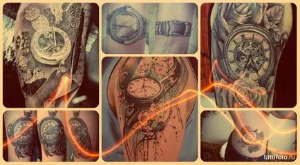 Înțeles ceas tatuaj, fotografii sensul
