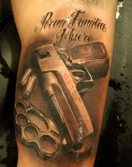 Înțeles pistol tatuaj