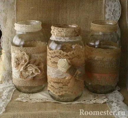 Cum de a decora un borcan de sticlă Cum de a decora un borcan de sticlă