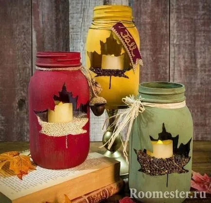 Cum de a decora un borcan de sticlă Cum de a decora un borcan de sticlă