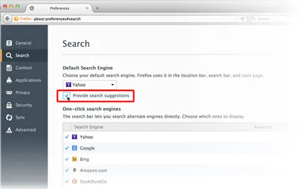 Cum se schimbă căutarea firefox