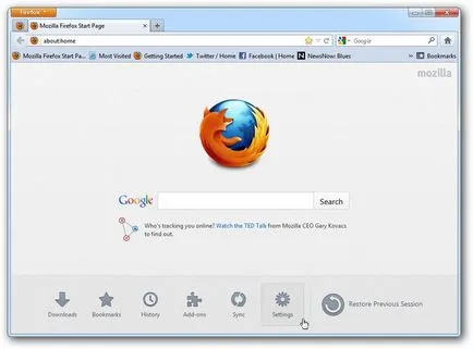 Cum se schimbă căutarea firefox