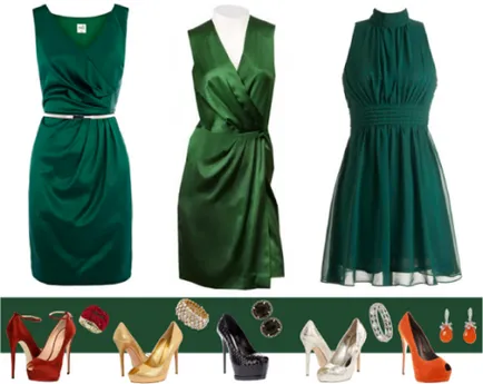 Ce să poarte o rochie verde Ce să poarte o rochie verde