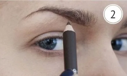Desenați creion sprancene