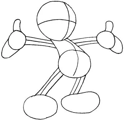 Cum să atragă Mickey Mouse
