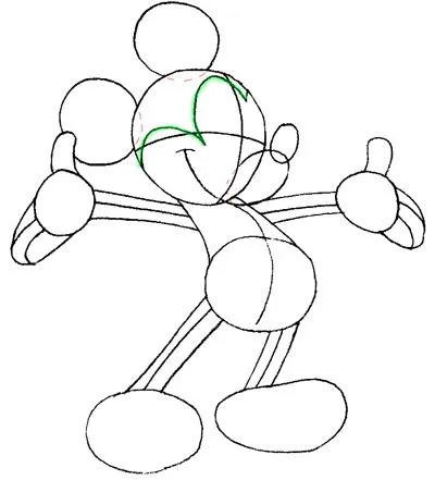 Cum să atragă Mickey Mouse
