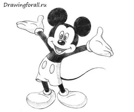 Cum să atragă Mickey Mouse