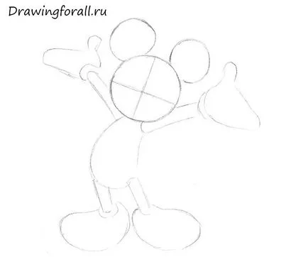 Cum să atragă Mickey Mouse