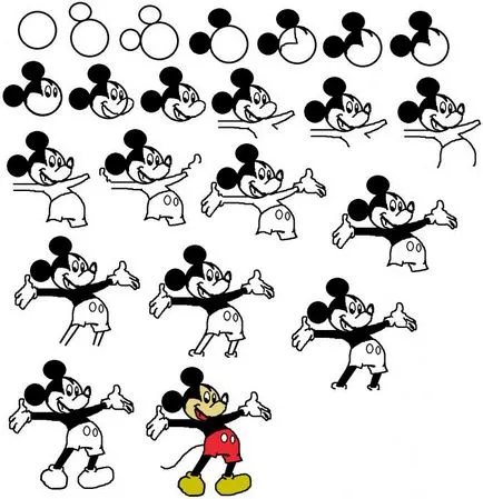 Cum să atragă Mickey Mouse Cum să atragă Mickey Mouse