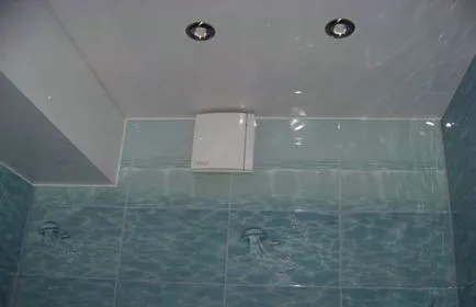 Cum la tavan în baie
