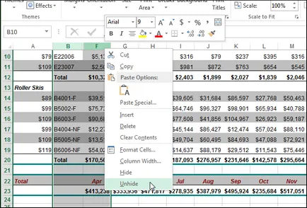 Cum de a ascunde celulele în Excel