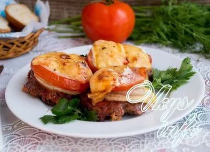 Carne de vită în cuptor cu roșii
