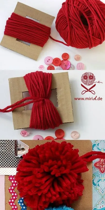 Cum de a face POM-POMS din fire Cum de a face POM-POMS din fire