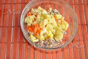 Salata cu cartofi și morcovi