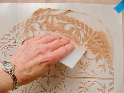 Stencil pentru tencuieli decorative