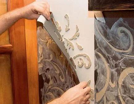 Stencil pentru tencuieli decorative