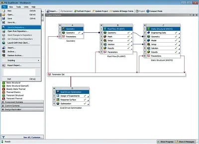 Ansys-l banc de lucru Ansys-l banc de lucru