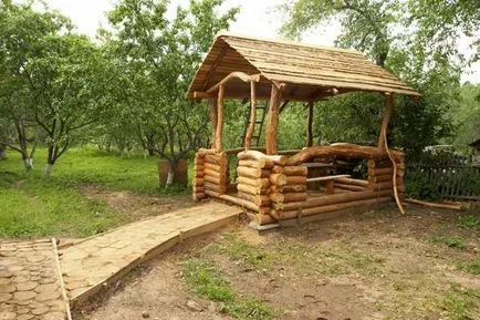 pergole din lemn cu mâinile lor