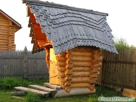 Tipul de toaletă cort cu mâinile lor
