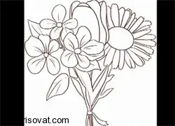 Cum de a desena un buchet de flori, fără Cum de a desena un buchet de flori, fără