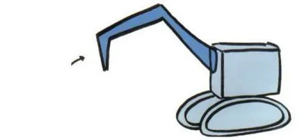 Cum de a desena un buldoexcavator Cum de a desena un buldoexcavator