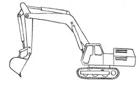 Cum de a desena un buldoexcavator