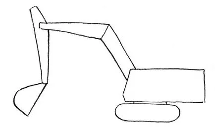 Cum de a desena un buldoexcavator