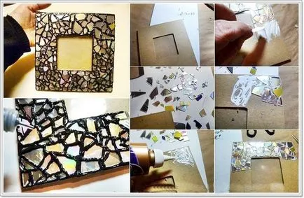Asigurați-un cadru realizat din carton cu mâinile lor Asigurați-un cadru realizat din carton cu mâinile lor