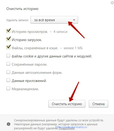 Cum de a elimina întreaga istorie browser-ului