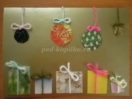 Card pentru vacanță cu propriile lor mâini