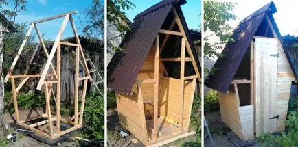 Tipul de toaletă cort cu mâinile lor Tipul de toaletă cort cu mâinile lor