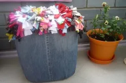 Otomane din sticle de plastic cu propriile lor mâini