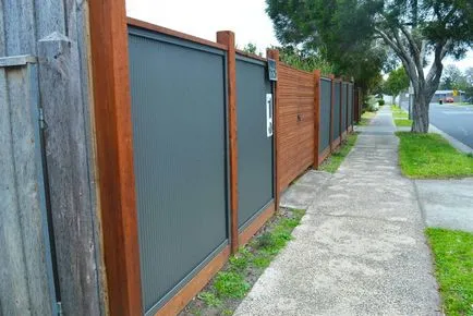 Garduri din foi de metal cu propriile lor mâini Garduri din foi de metal cu propriile lor mâini