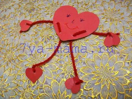 10 idei Valentine cu propriile sale mâini pentru copiii de hârtie cu fotografii, de familie și mama (Valentine) 10 idei Valentine cu propriile sale mâini pentru copiii de hârtie cu fotografii, familie, mama