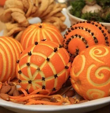 Orange decor cu mâinile lor, o mulțime de idei, oblacco