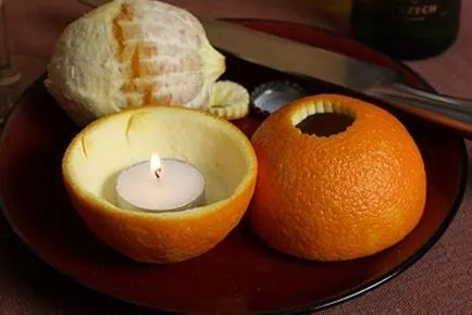 Orange decor cu mâinile lor, o mulțime de idei, oblacco