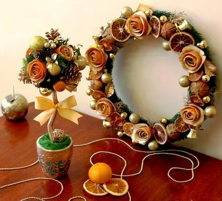 Orange decor cu mâinile lor, o mulțime de idei, oblacco