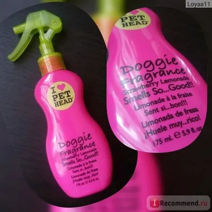 Parfum pentru câini de companie cap de capsuni limonada timp de 24 de ore - „împrospătare a aerului sau parfum pentru câini