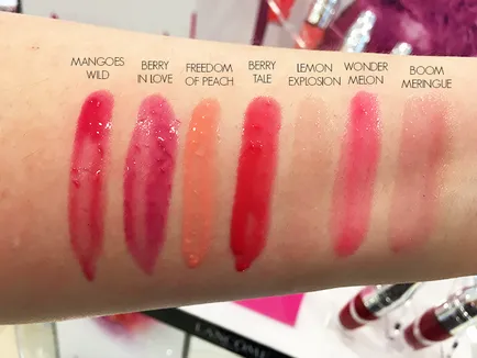 Sidefiu buze Lancome comentarii scuturare suculent și fotografii după aplicarea (perlate buze) Sidefiu buze Lancome comentarii scuturare suculent și fotografii după aplicare