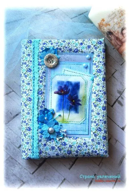 Notebook în tehnici scrapbooking