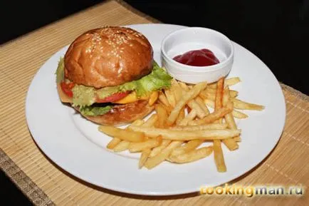 Cheeseburger - gătit pentru bărbați