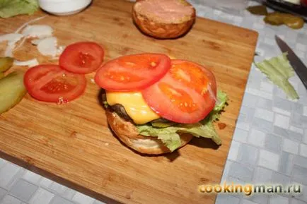 Cheeseburger - gătit pentru bărbați