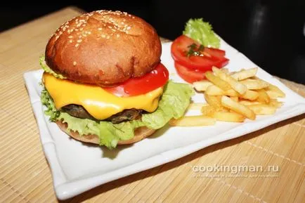 Cheeseburger - gătit pentru bărbați
