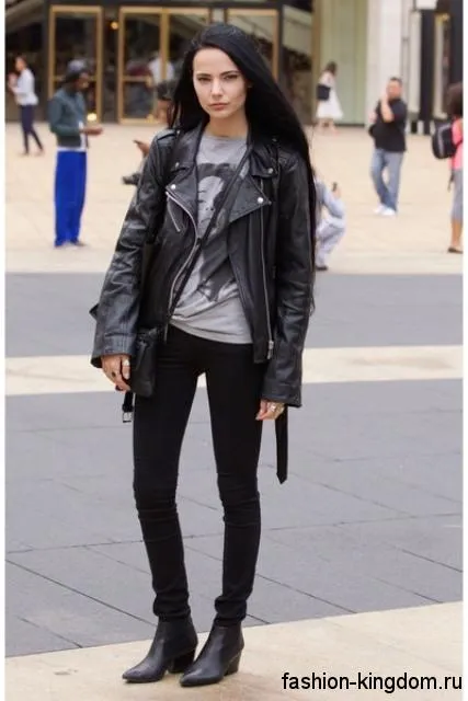 Ce să poarte la geaca de piele - 30 cele mai bune fotografii, moda-regat (rochie) Ce să poarte la geaca de piele - 30 cele mai bune fotografii, moda-regat