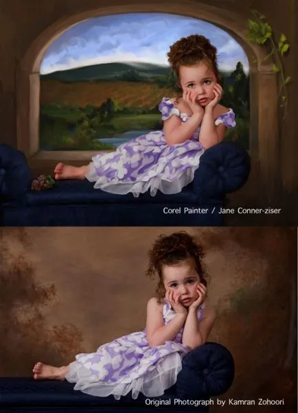 Corel Painter vs Photoshop comparație caracteristică pentru pictură digitală, Photoshop
