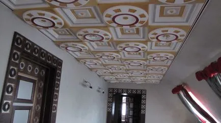 Decorul de tavan cu materialele sale mâini și opțiuni de proiectare (50 poze)