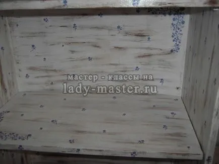 Decupaj un dulap vechi cu propriile sale mâini, master - class cu pas cu pas fotografii (interior) Decupaj un dulap vechi cu propriile sale mâini, comandantul - clasa cu pas cu pas fotografii