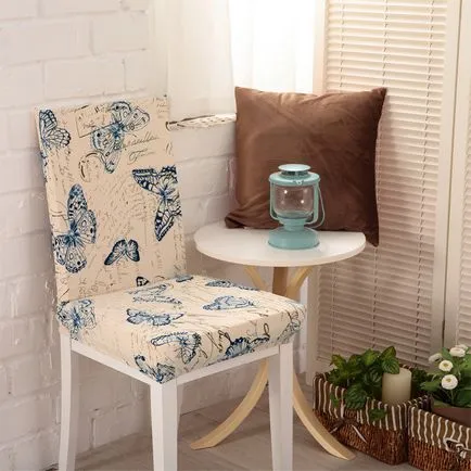 Scaun decorative acoperă în interior, modul de a alege tesatura si design de cape, frumos și