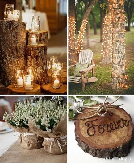 Decorul și designul rustic nunta